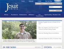 Tablet Screenshot of jesuitnola.org